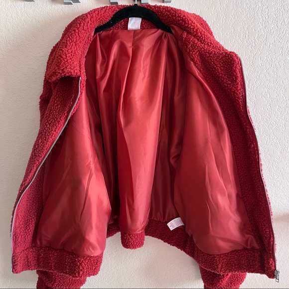 No Boundaries rust shearling zip up jacket, XL - Picture 9 of 11